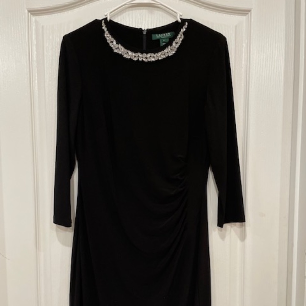 Lauren Ralph Lauren Black Cocktail Dress Size 8